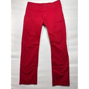 Dockers Men's Alpha Khaki Red Slim Fit Chino Pants - Size 34x32 (34x31)